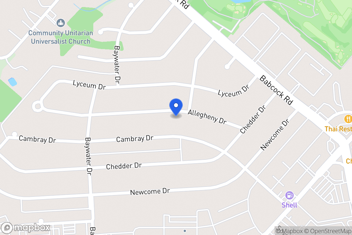 Map of 4606  Allegheny Dr