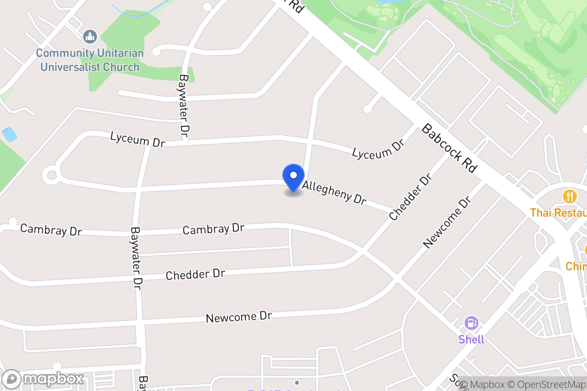 Map of 4602  Allegheny Dr