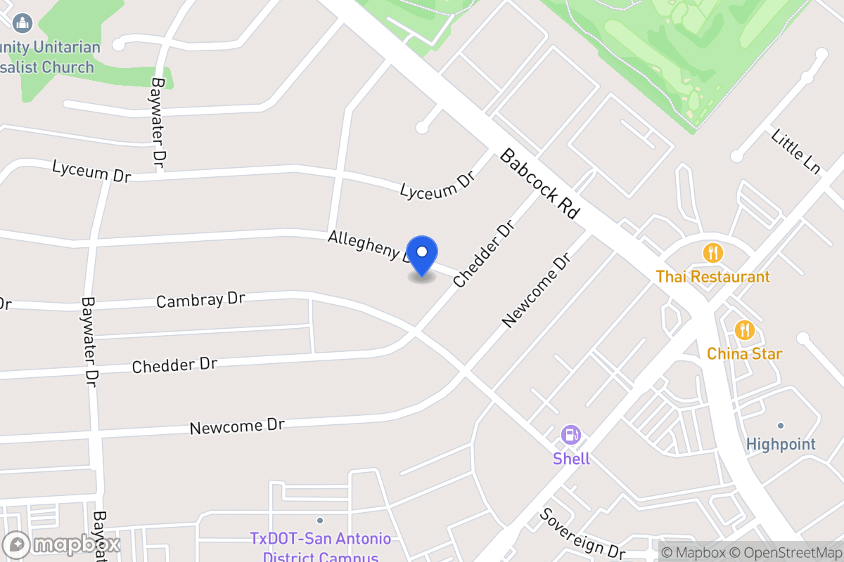 Map of 4506  Allegheny Dr