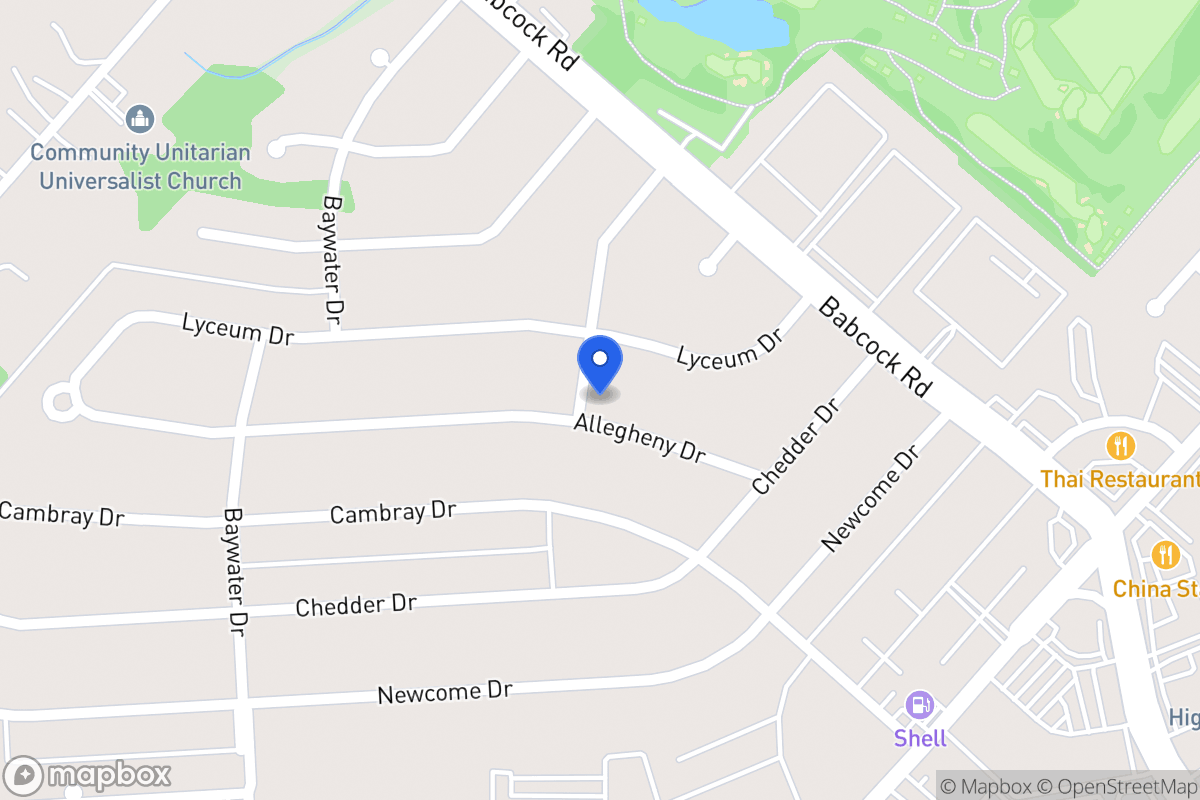 Map of 4531  Allegheny Dr