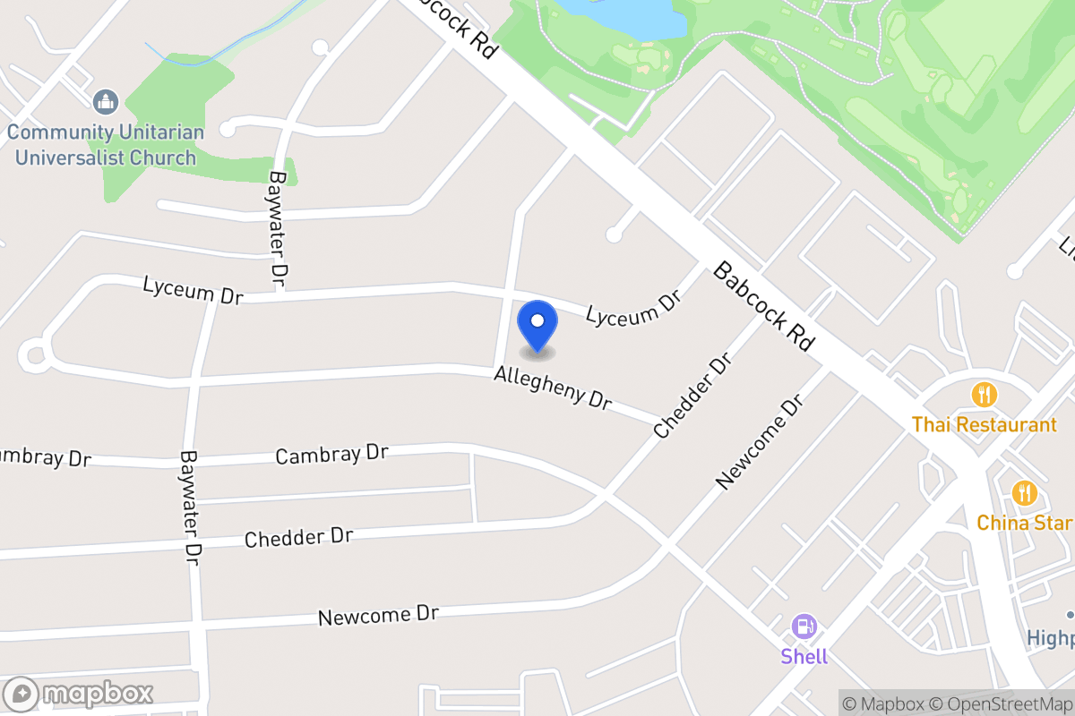 Map of 4527  Allegheny Dr