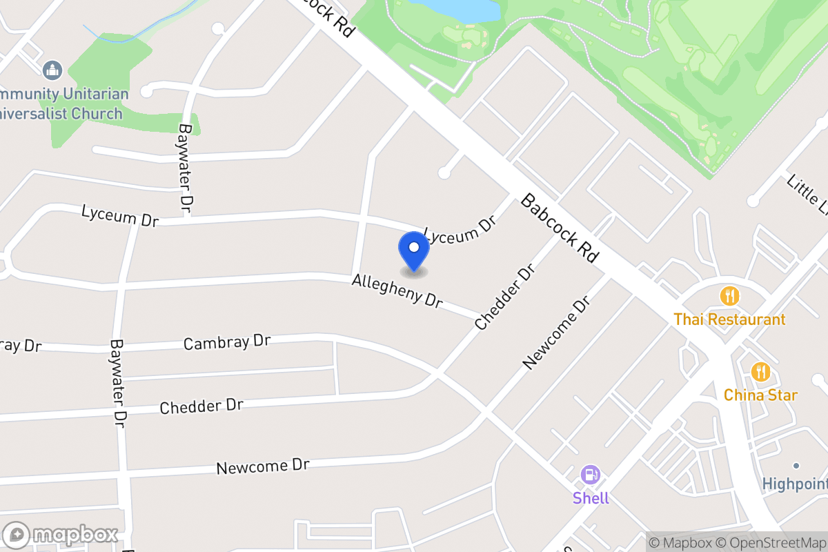 Map of 4519  Allegheny Dr