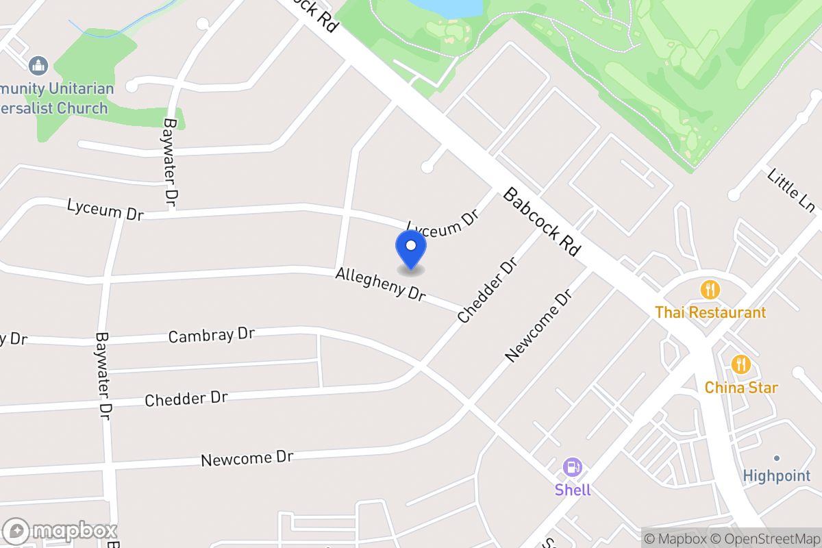 Map of 4515  Allegheny Dr