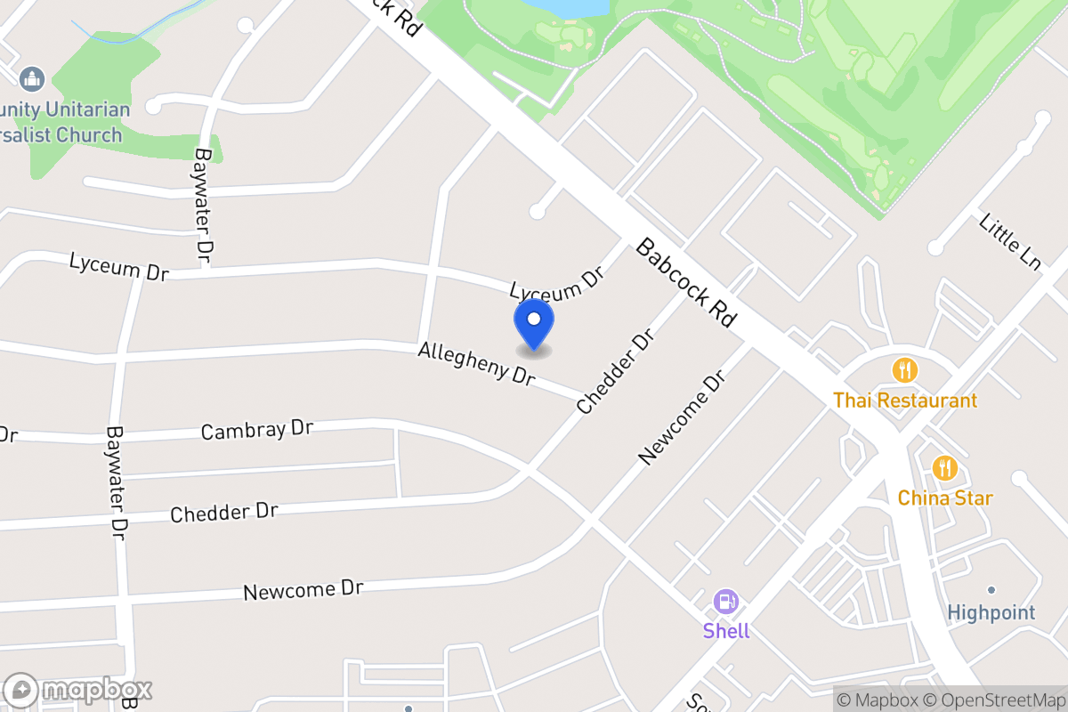 Map of 4511  Allegheny Dr
