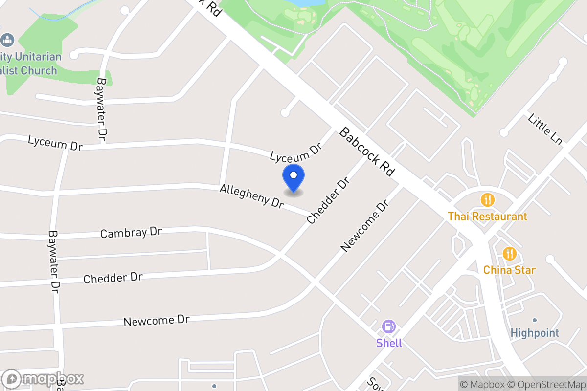 Map of 4507  Allegheny Dr