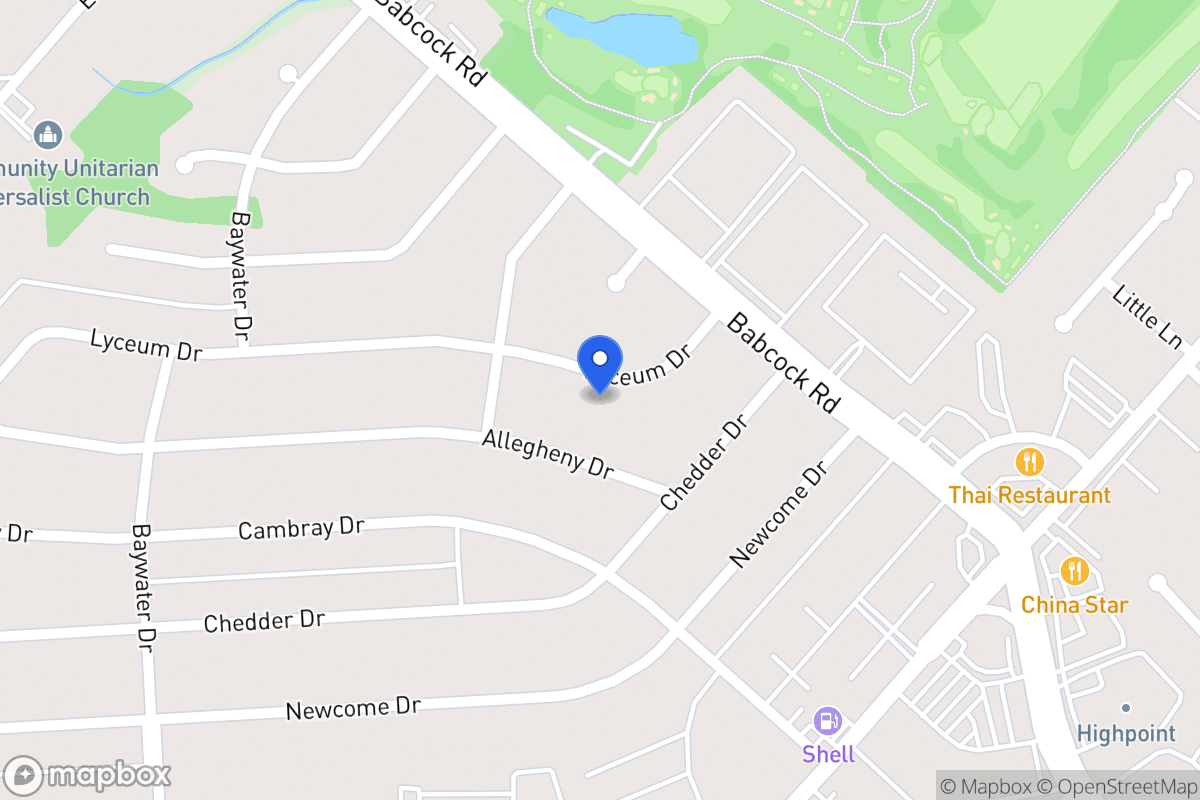 Map of 4526  Lyceum Dr
