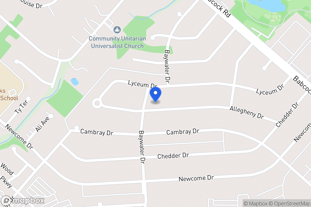 Map of 4727  Allegheny Dr