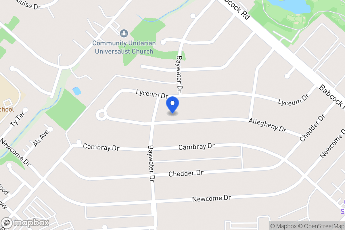 Map of 4723  Allegheny Dr