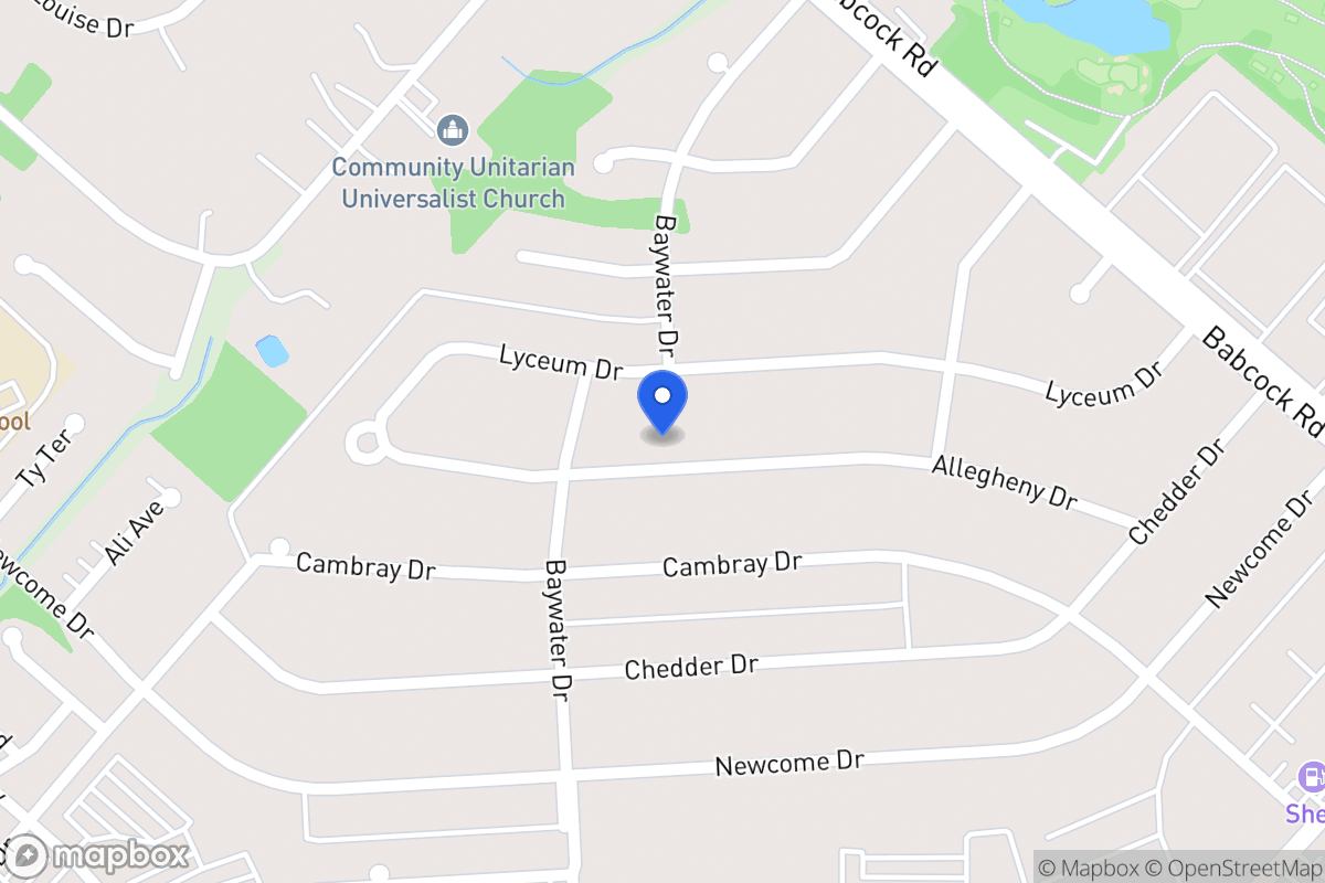 Map of 4719  Allegheny Dr