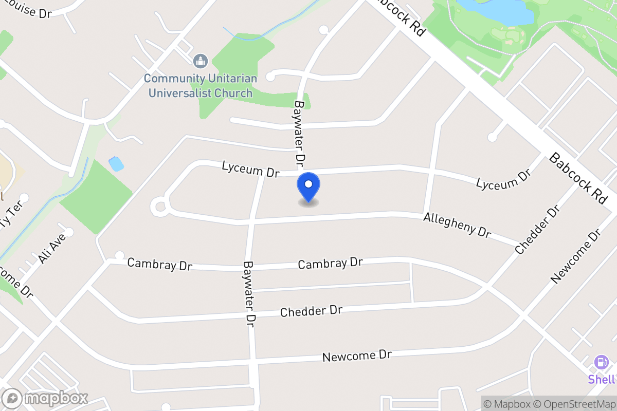 Map of 4715  Allegheny Dr