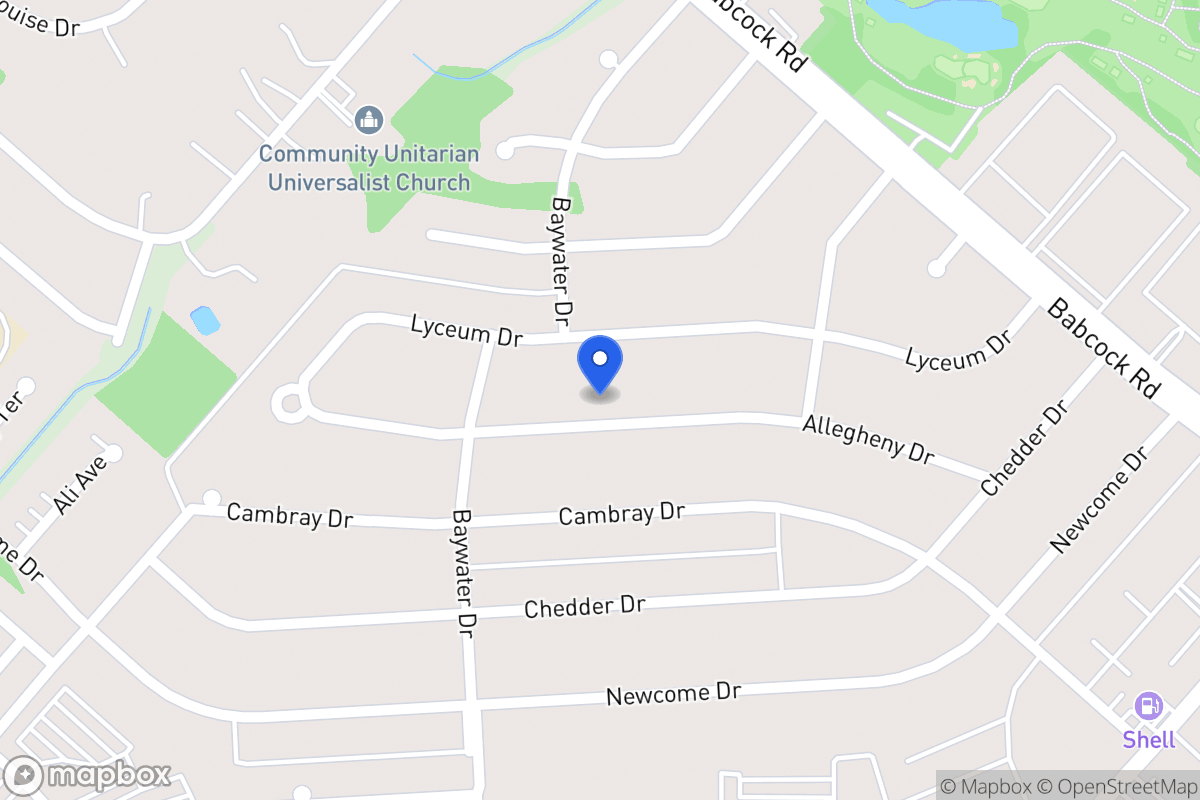 Map of 4711  Allegheny Dr