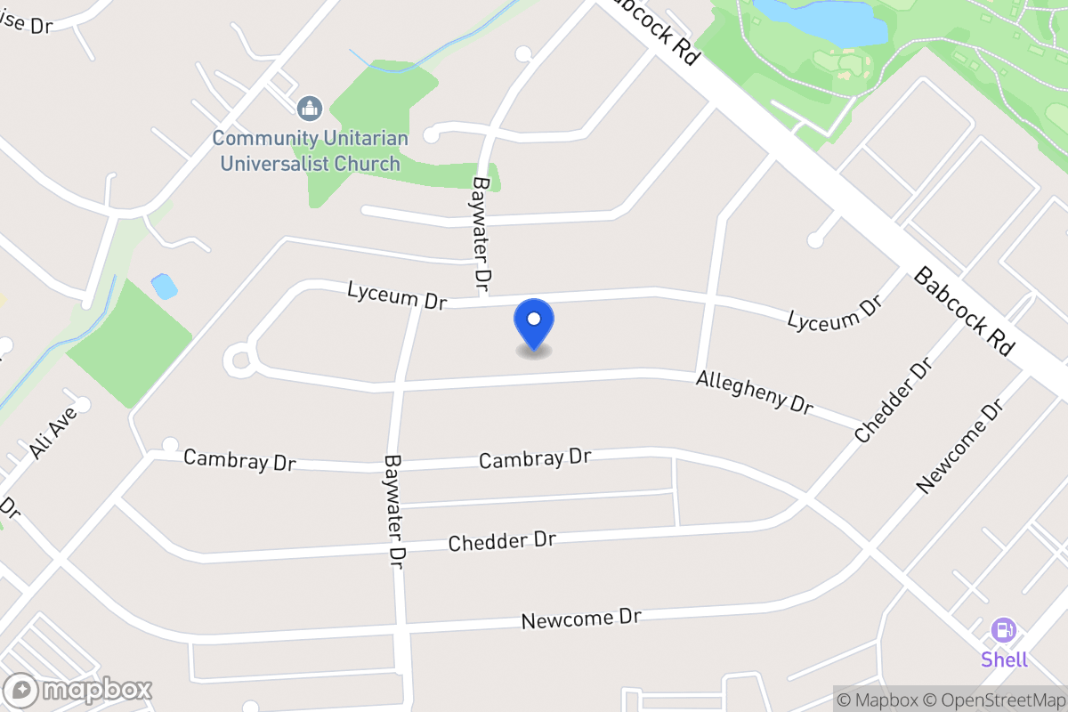 Map of 4707  Allegheny Dr