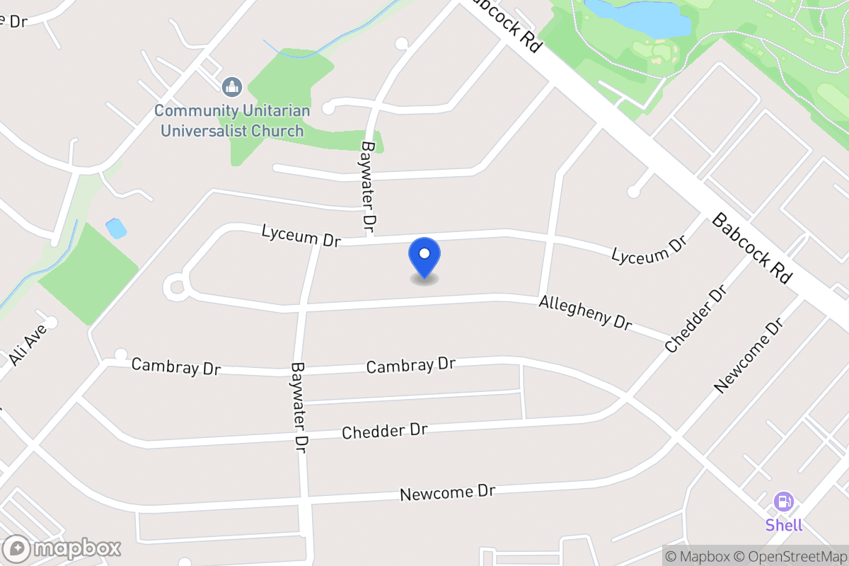 Map of 4703  Allegheny Dr