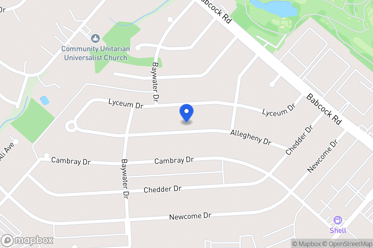 Map of 4627  Allegheny Dr