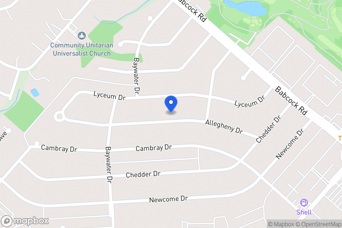 Map of 4623  Allegheny Dr