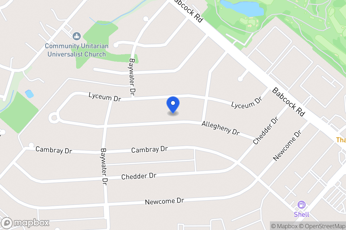 Map of 4619  Allegheny Dr