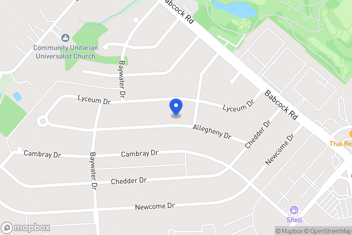 Map of 4611  Allegheny Dr
