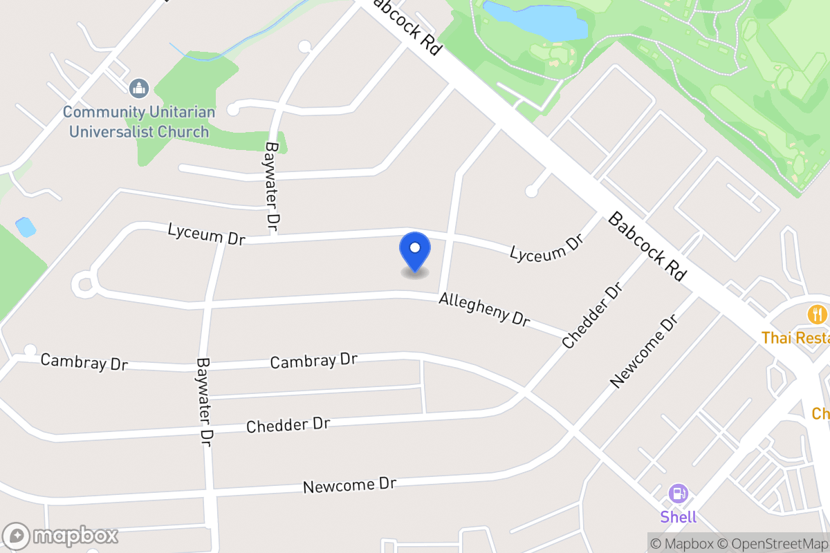 Map of 4607  Allegheny Dr