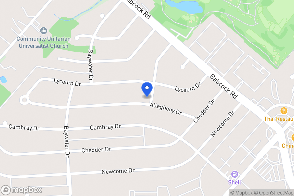 Map of 4603  Allegheny Dr