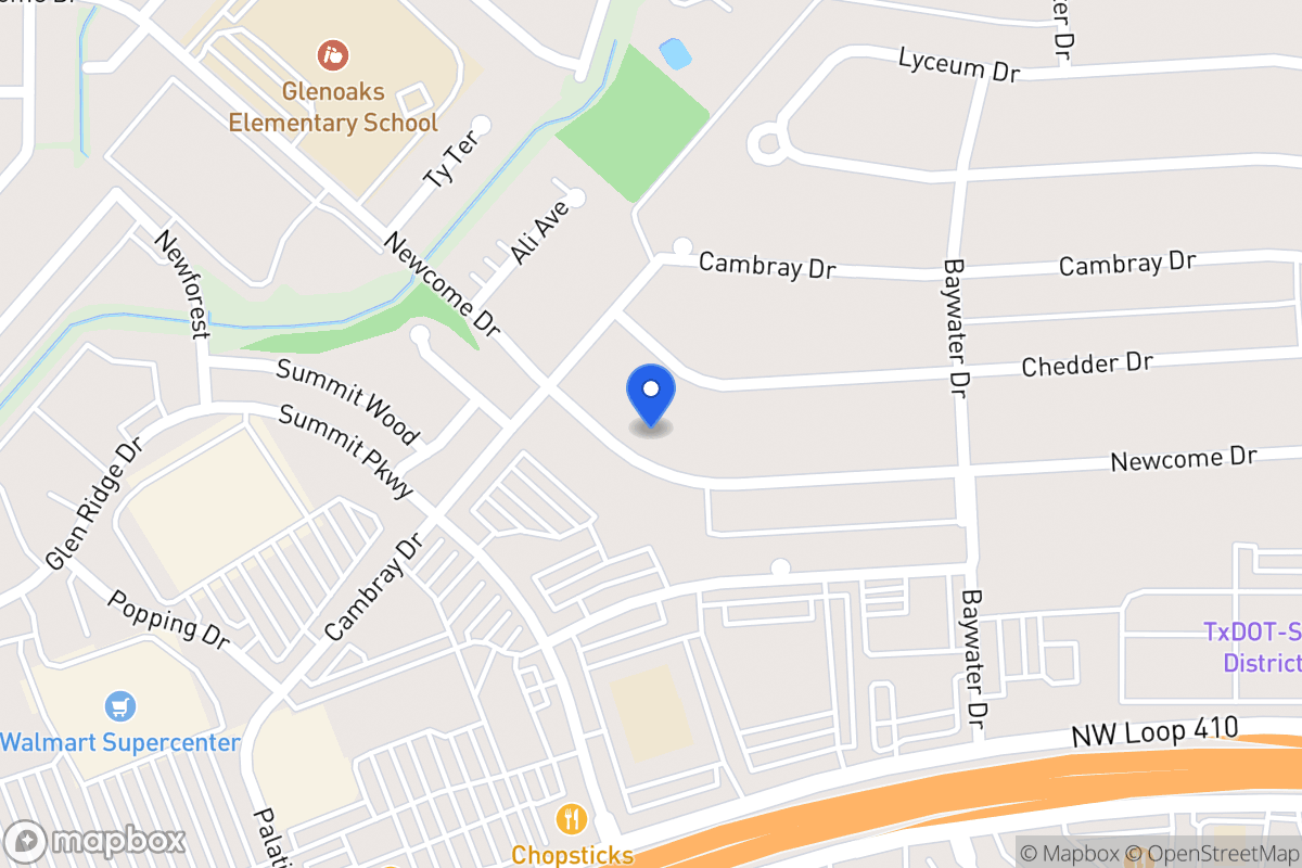 Map of 4911  Newcome Dr