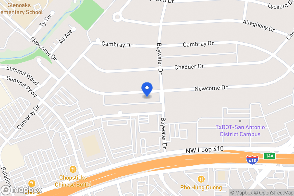 Map of 4810  Newcome Dr