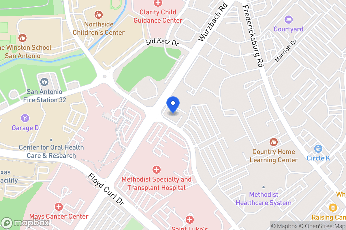 Map of 8214  Wurzbach Rd