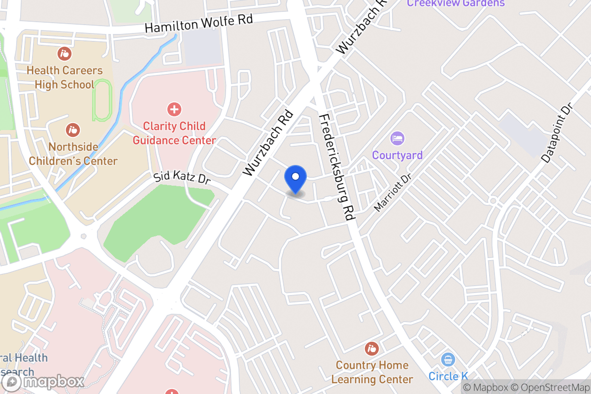 Map of 8415  Fredericksburg Rd
