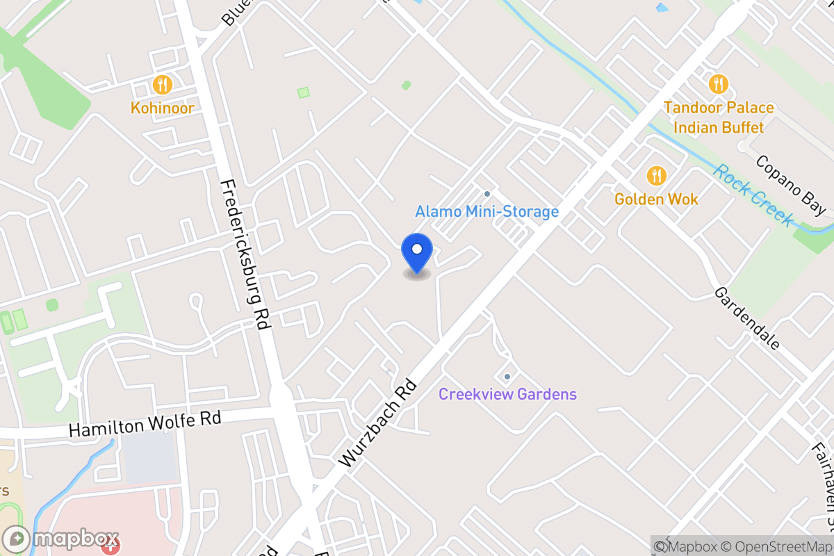 Map of 8607  Wurzbach Rd