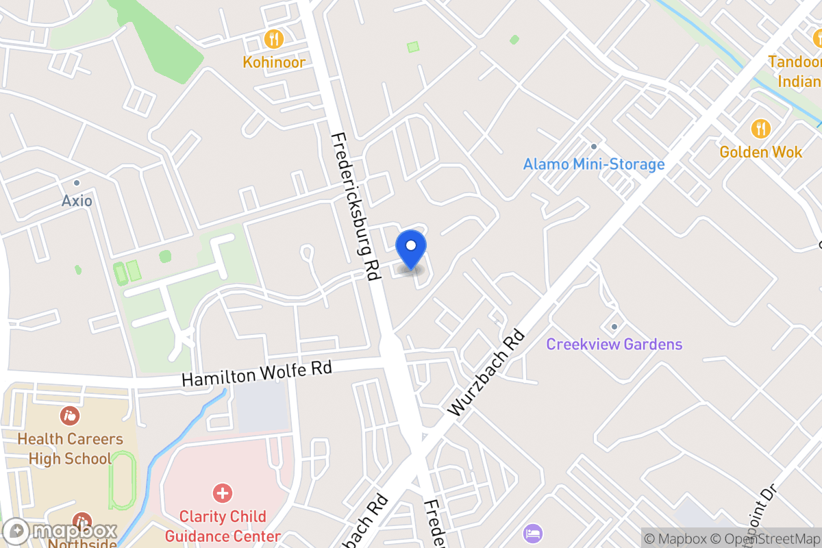 Map of 8650  Fredericksburg Rd