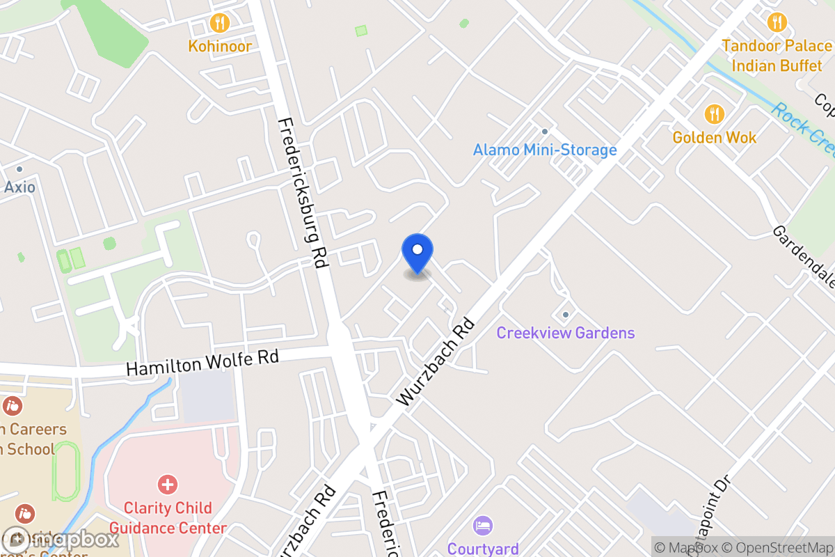 Map of 8535  Wurzbach Rd
