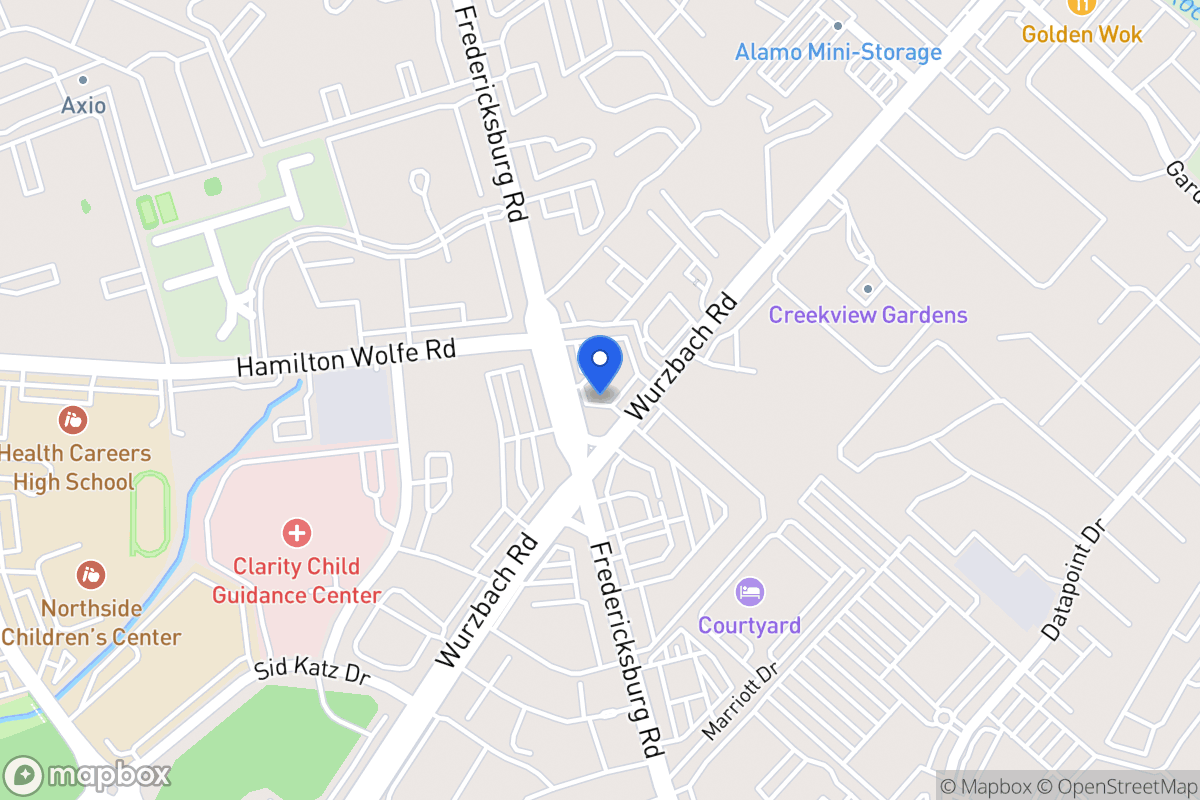 Map of 8620  Fredericksburg Rd