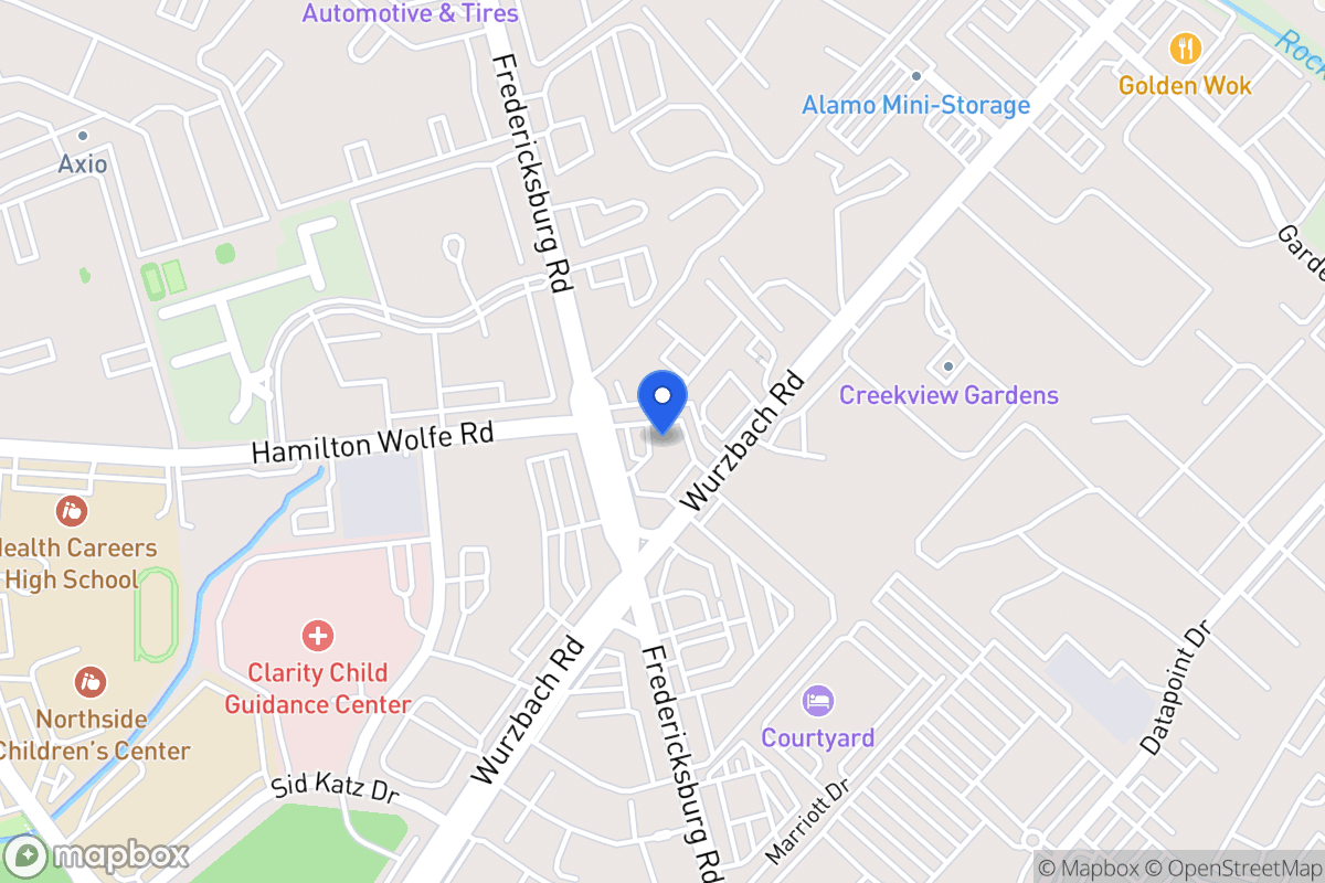 Map of 8527  Wurzbach Rd