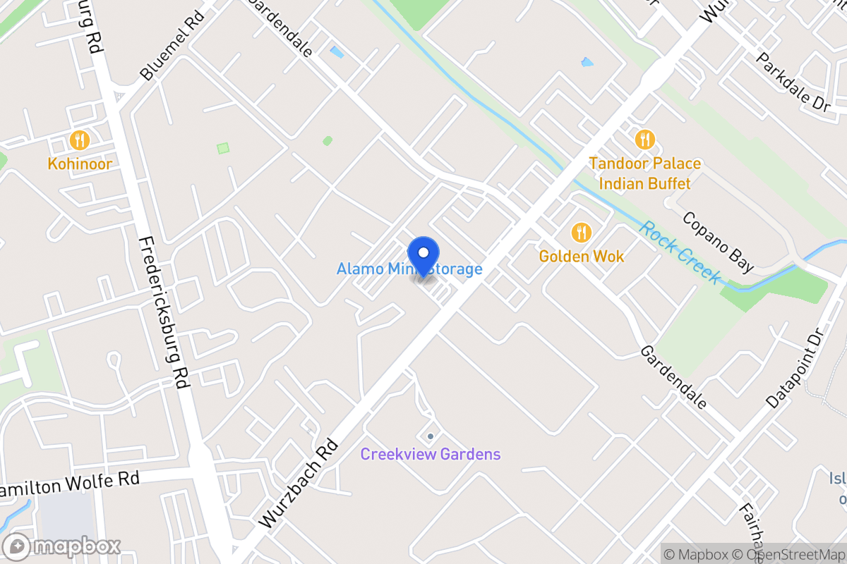 Map of 8719  Wurzbach Rd