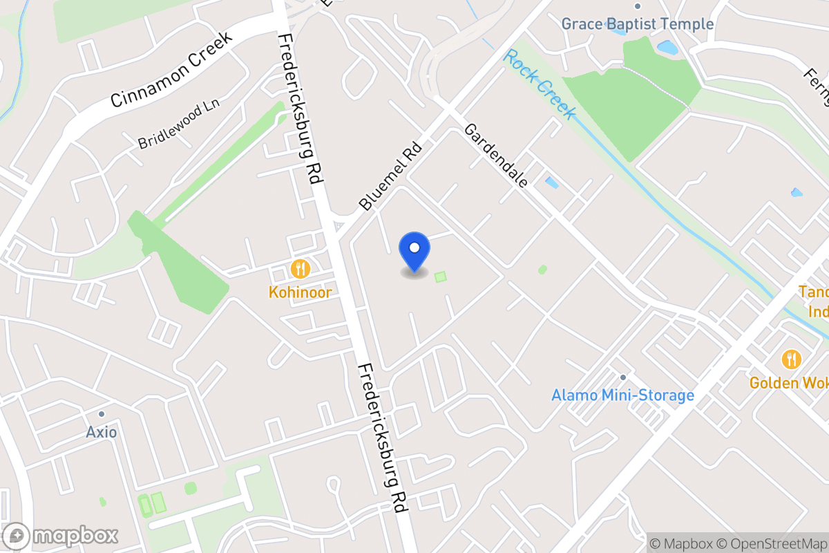 Map of 9400  Fredericksburg Rd