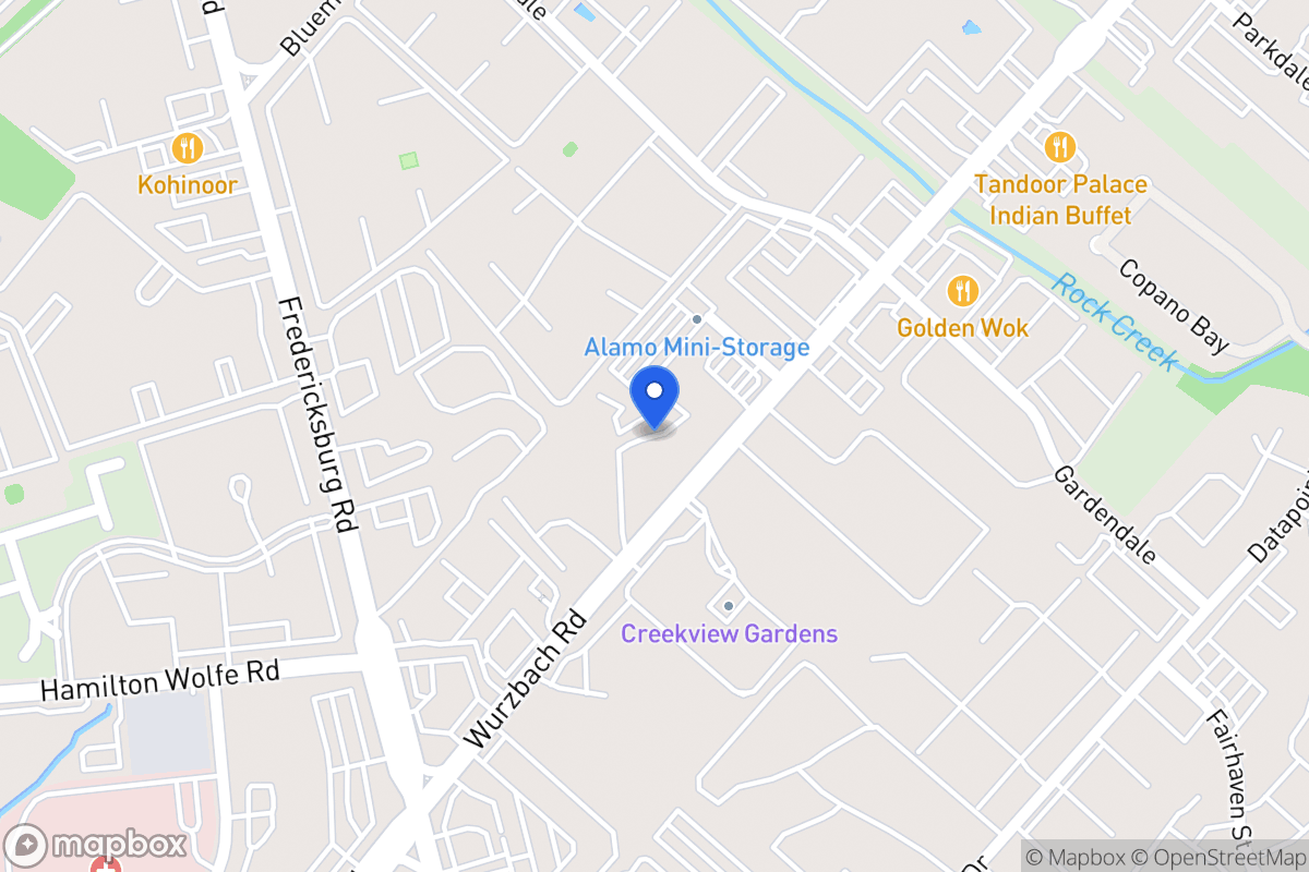 Map of 8647  Wurzbach Rd