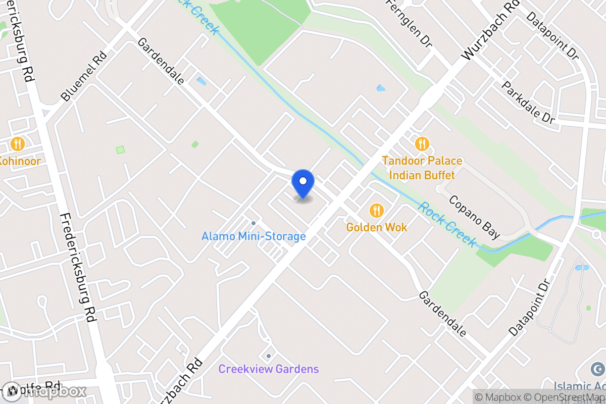 Map of 8775  Wurzbach Rd