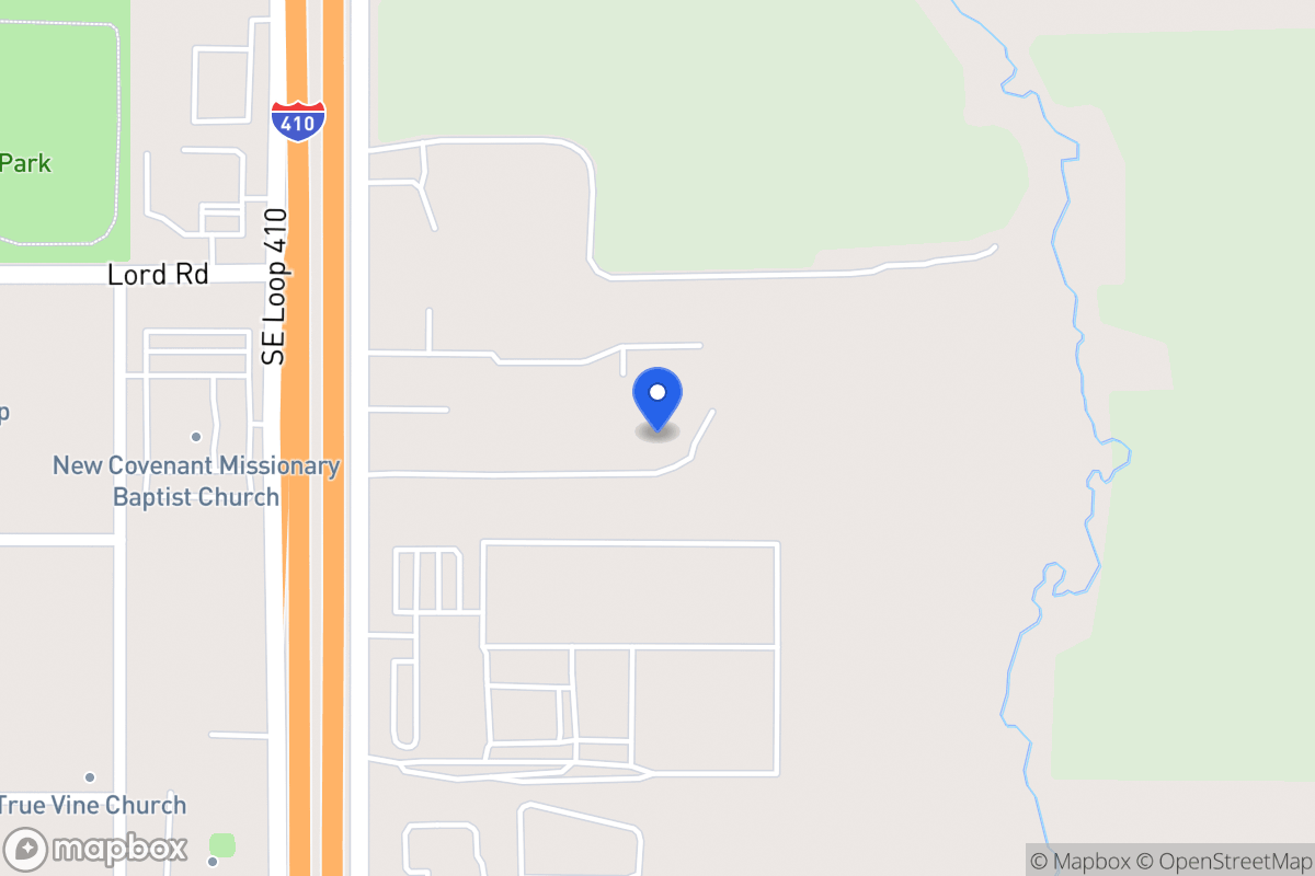 Map of 1054 Se Loop 410
