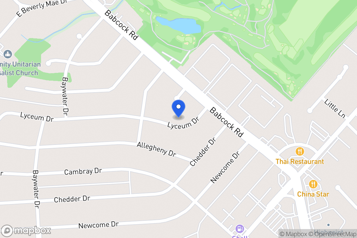 Map of 4523  Lyceum Dr