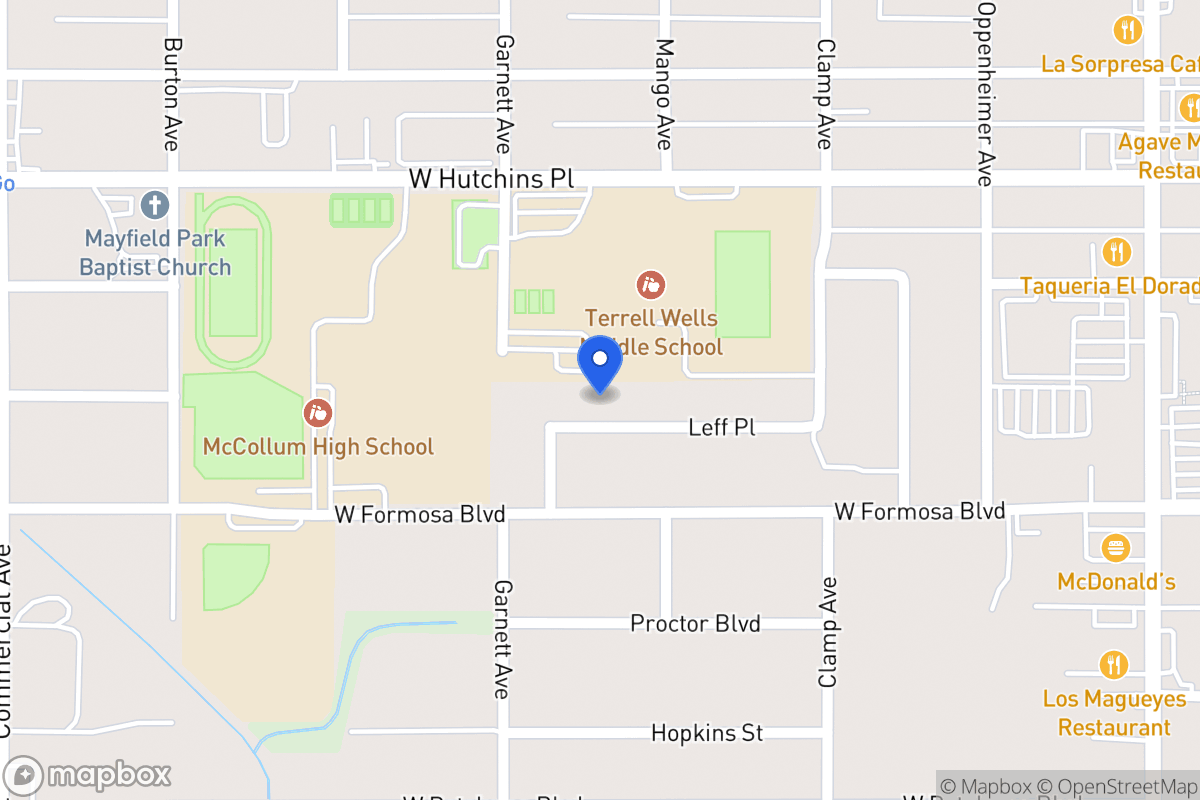 Map of 343  Leff Pl