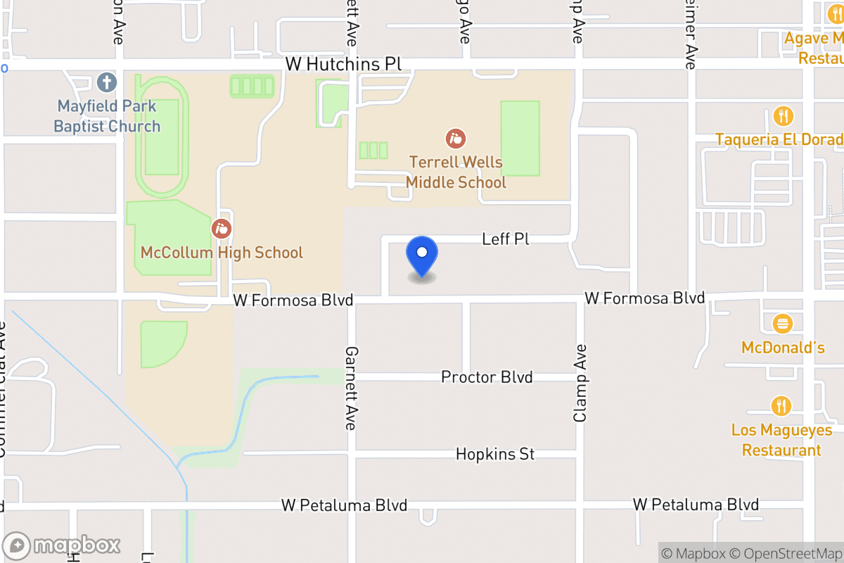 Map of 415 W Formosa Blvd