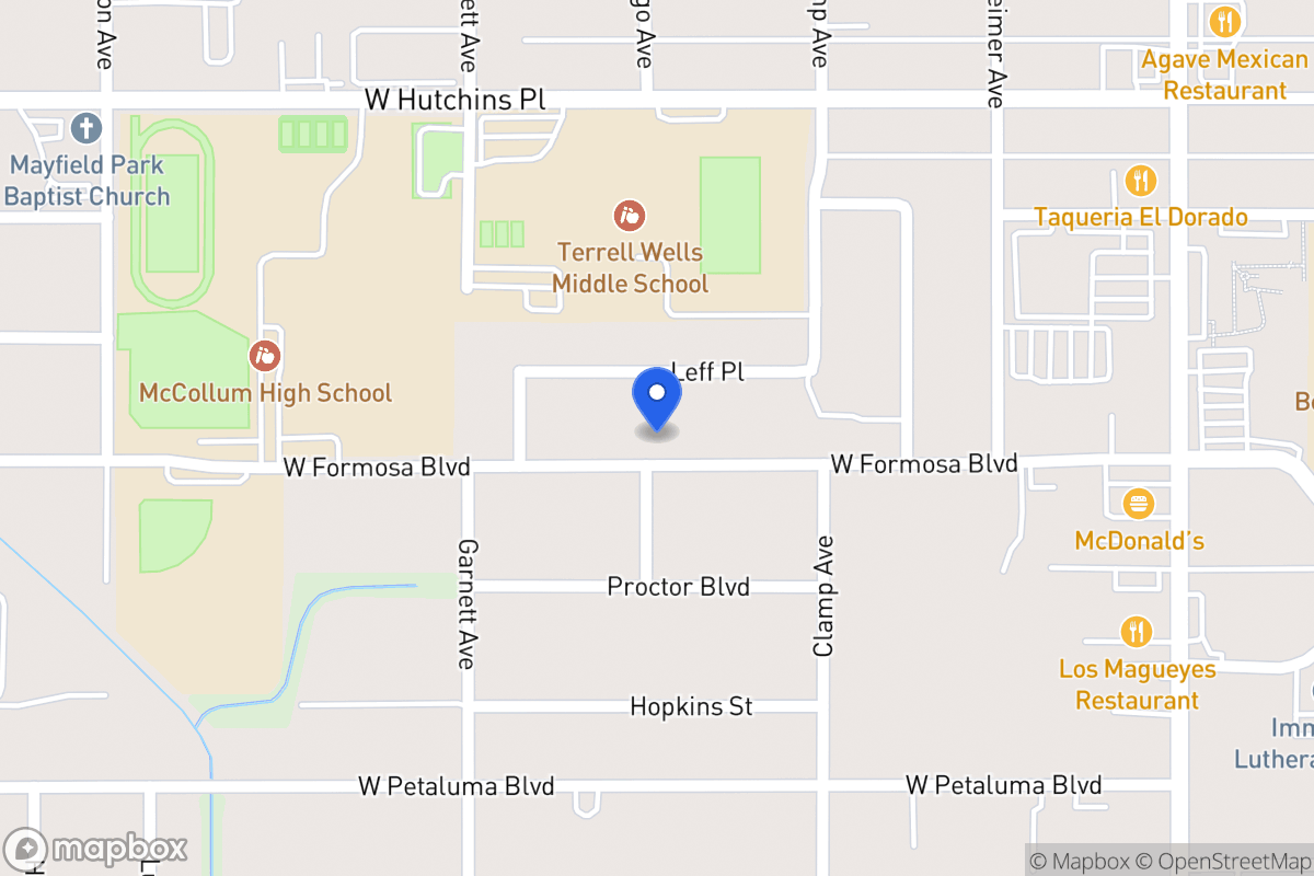 Map of 335 W Formosa Blvd