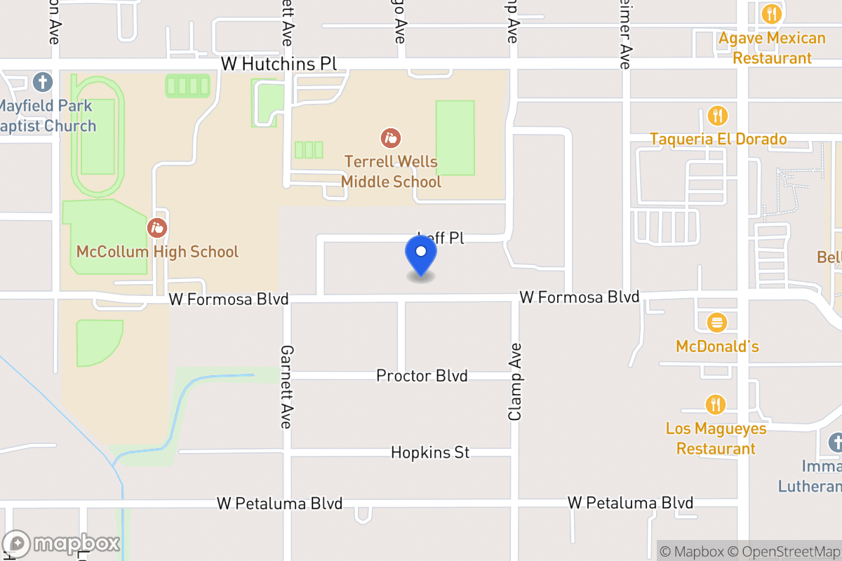 Map of 331 W Formosa Blvd