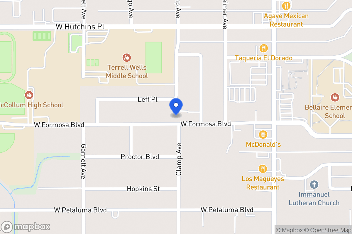 Map of 303 W Formosa Blvd