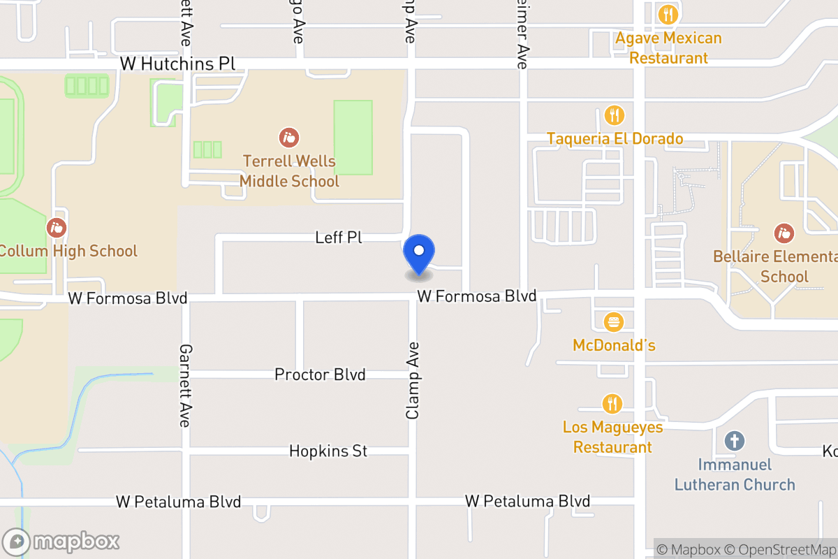 Map of 223 W Formosa Blvd
