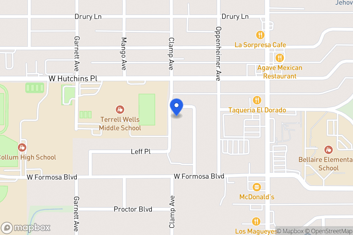 Map of 8110  Clamp Ave