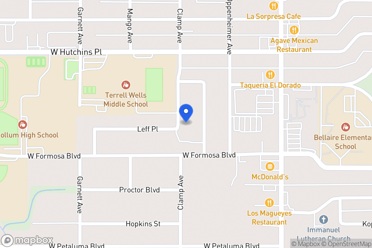 Map of 8206  Clamp Ave