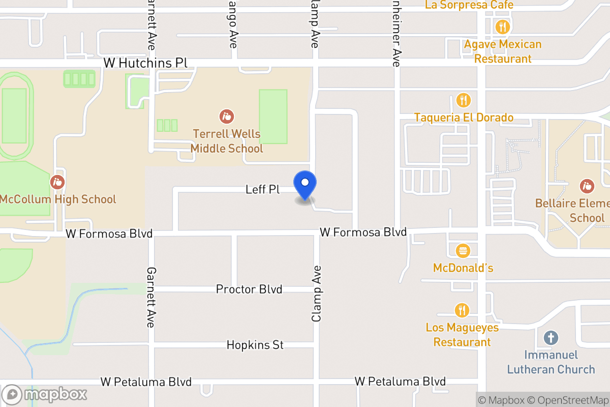 Map of 302  Leff Pl
