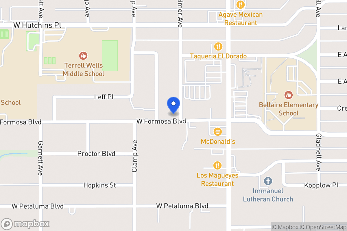 Map of 8227  Oppenheimer Ave