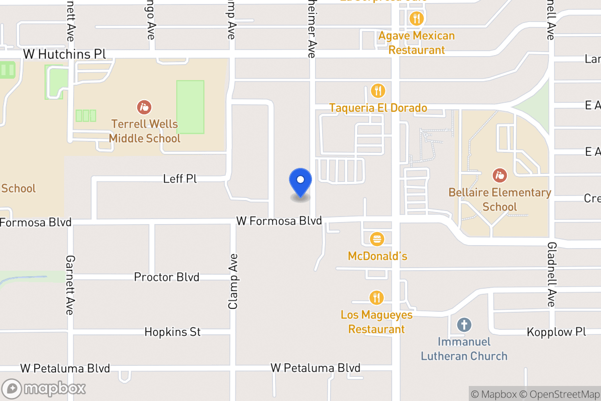 Map of 8219  Oppenheimer Ave