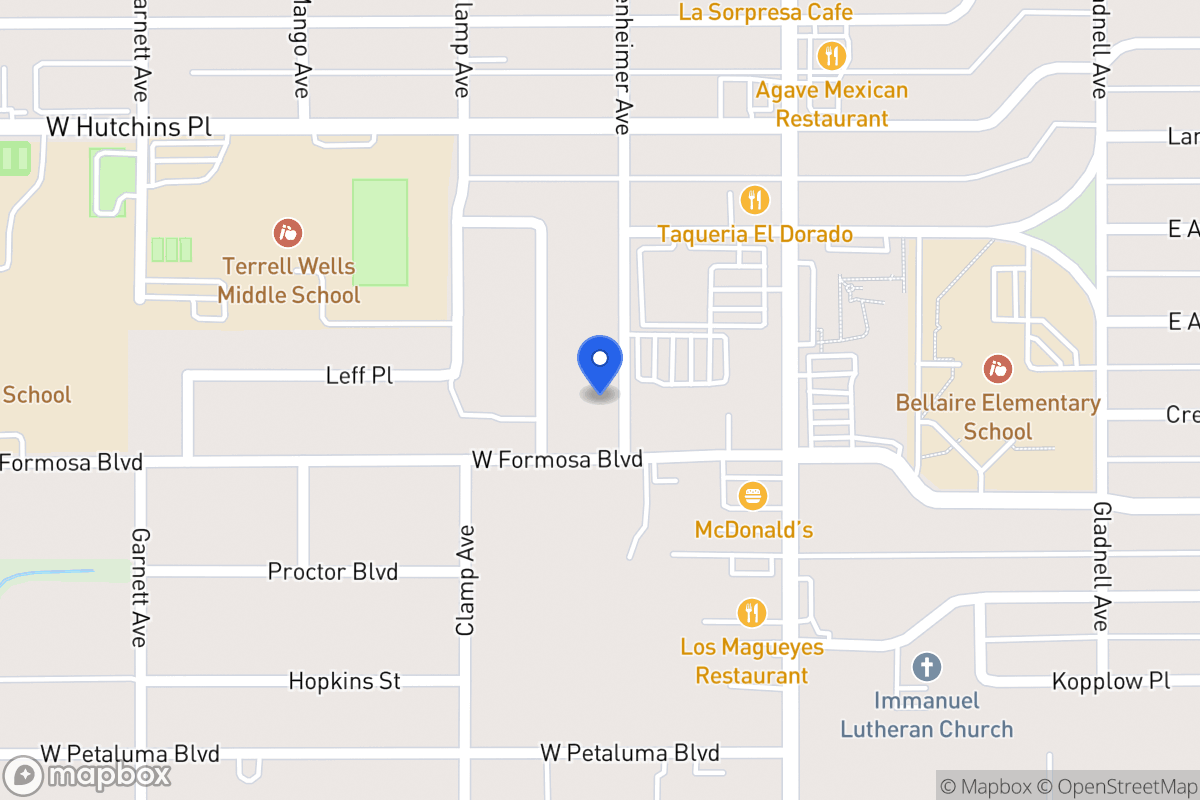 Map of 8215  Oppenheimer Ave